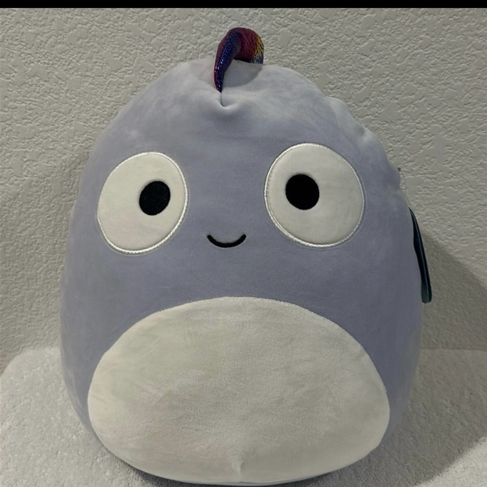 Squishmallow Coleen the Chameleon Plush Toy - Purple and White